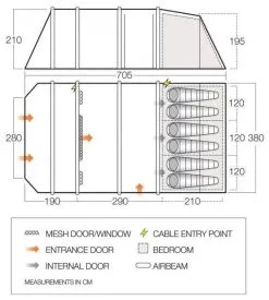 Vango Stargrove II Air TC 600XL Cloud Grey 7 Vango Stargrove II Air TC 600XL Cloud Grey -Camping Zelt Verkaufsgeschäft vango stargrove ii air tc 600xl cloud grey 0 1