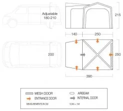 Vango Tailgate Airhub Low Smoke -Camping Zelt Verkaufsgeschäft vango tailgate airhub low smoke 1